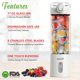 thumbnail image 4 of Licuadora Brentwood 50 W 500 ml recargable por USB - Blanco, 4 of 8