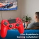 thumbnail image 3 of Mando inalámbrico compatible con PS4/Slim/Pro y PC, joystick para juegos remotos, rojo, 3 of 6