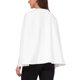 thumbnail image 3 of INSPIRE CHIC Blazer con Mangas de Capa para Mujeres de Negocios Trabajo Abierto Frente Chaqueta Casual Abrigo M Blanco Puro, 3 of 6