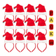 thumbnail image 1 of Pack 12 Gorros Cintillos De Viejo Pascuero Navidad 2025, 1 of 5