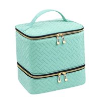 Magideal - Bolsa Organizadora De Esmalte De Uñas, Organizador De Esmalte De Uñas, Herramientas De Decoración De Uñas, Estuche De Transporte, Bolsa De Transporte Verde Claro