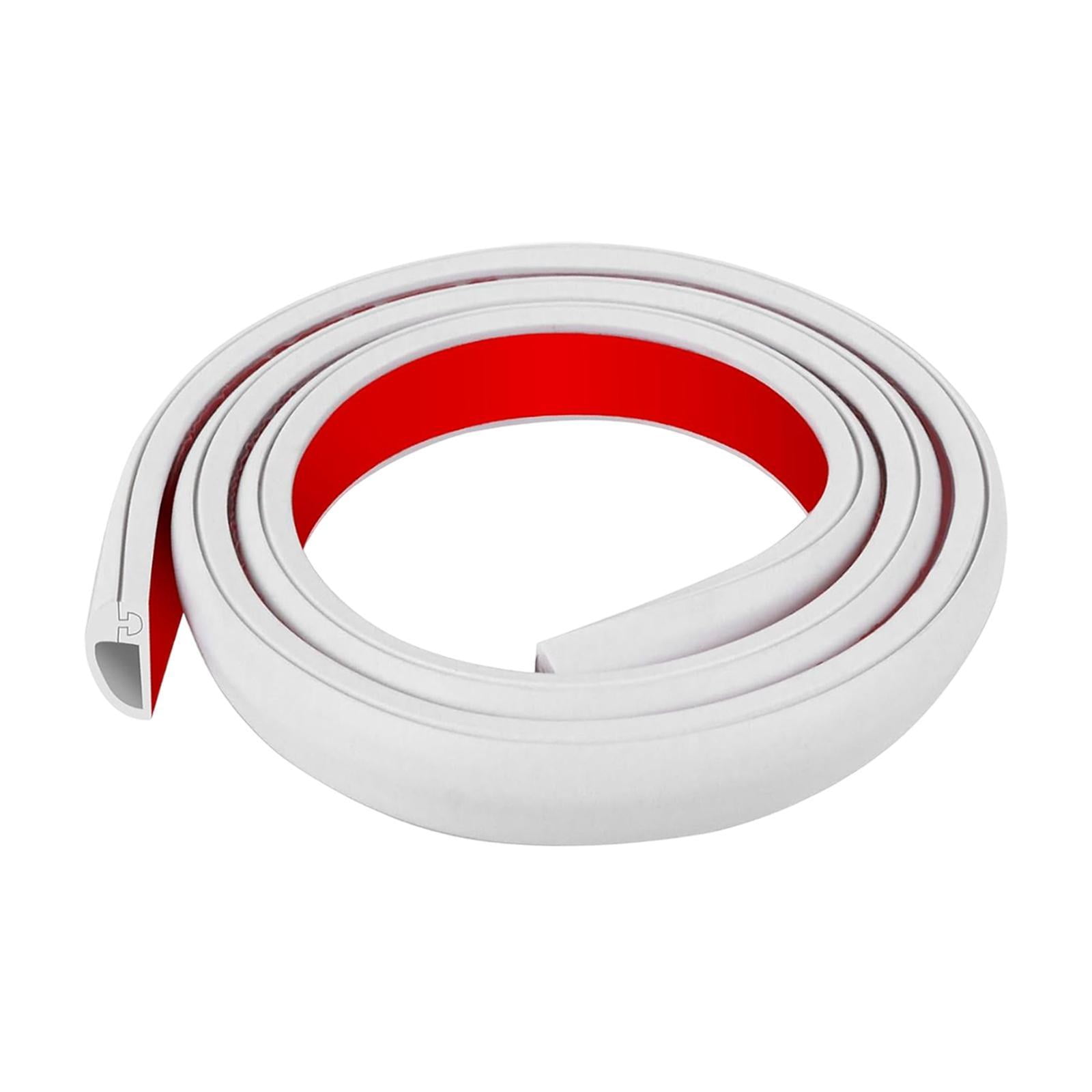 Magideal - Ocultador De Cables Para Canalización De Cables, Fácil Instalación, Resistente Al Desgaste, Cubierta Para Cables Eléctricos De 3 Metros, Protector De Blanco