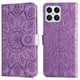 thumbnail image 1 of Funda tipo cartera FOXDOCK para Honor X8 5G , diseño girasol en relieve, cuero PU, cierre magnético, soporte y tarjetero, 1 of 5