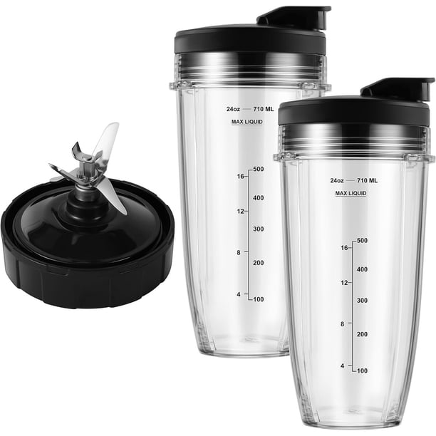 MEET JUICE Juego de repuestos para licuadora de 7 aletas compatible con Ninja BL480