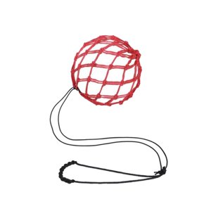 Ioensy - Entrenador De Patadas De Fútbol, Ajustable, Para Niños, Habilidades De Fútbol, Balón De Fútbol, Pateador De Red Rojo