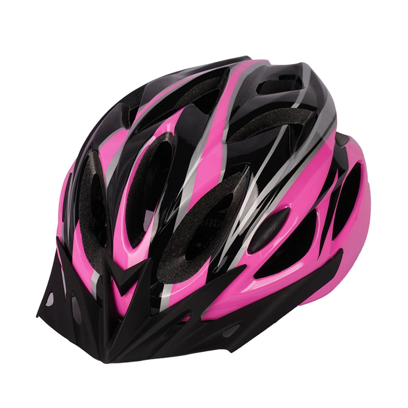 Magideal - Casco De Bicicleta Casco De Bicicleta Cómodo Y Elegante Correa De Barbilla Ajustable Casco De Ciclismo Casco Deportivo Para Montar En Patinaje Al Aire Rosa