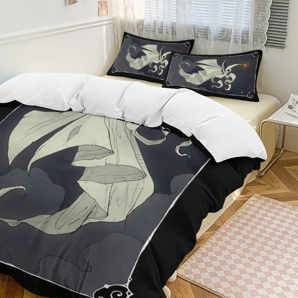Cloud Ghost The Nightmare Before Christmas Comforter Set Soft 3 Pcs Twin Bedding Sets Thicken for All Season