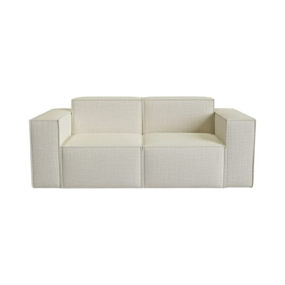 Sofa Aura Tres Cuerpos Lino Crudo