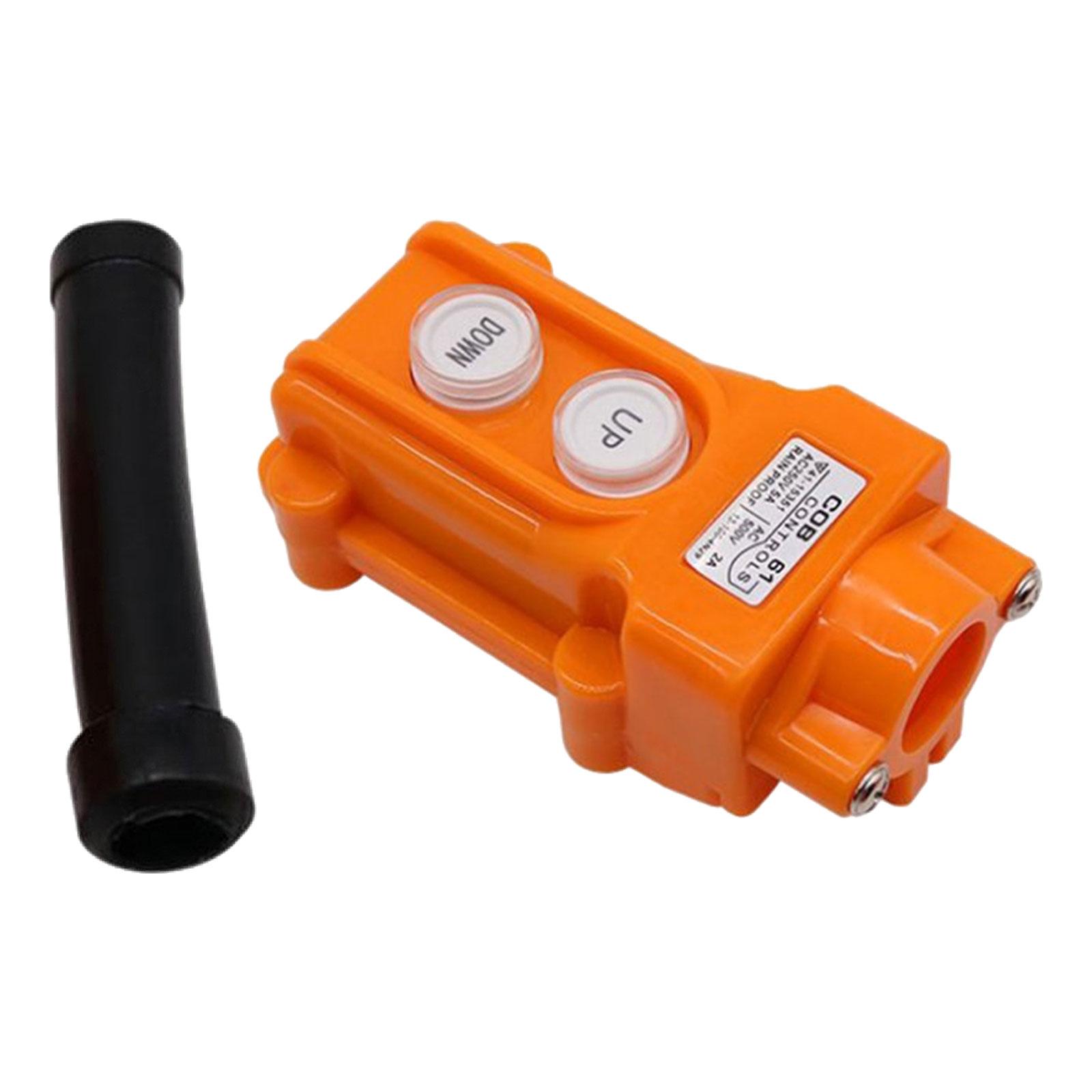 Magideal - Interruptor De Botón De Polipasto De Grúa, Interruptor De Botón Colgante Accesorios De Grúa Estación De Control Manguito De Unión Para Grúas De Camión