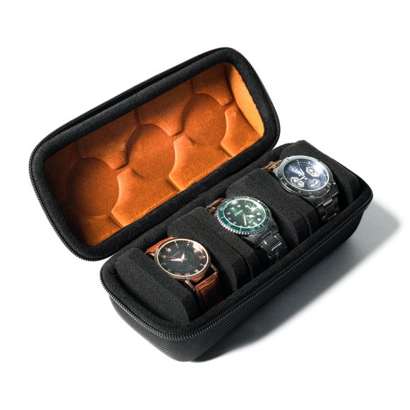 Funda de reloj AUKURA Travel Storage con 3 ranuras para hombre y mujer