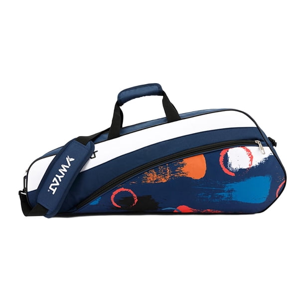 Bolsa para Raquetas de Bádminton, Mochila Deportiva para Tenis, Bolsa para Transportar Raquetas, Bolso de Tenis para Deportistas Profesionales, Viajer azul real