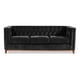 thumbnail image 3 of Sofa Roma 3c Tela Velvet Negro, 3 of 6