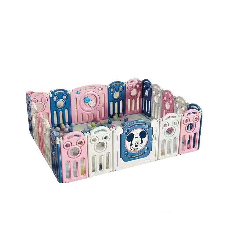 Corral 1.5*1.8M Rosado Con Alfombra Lubabycas