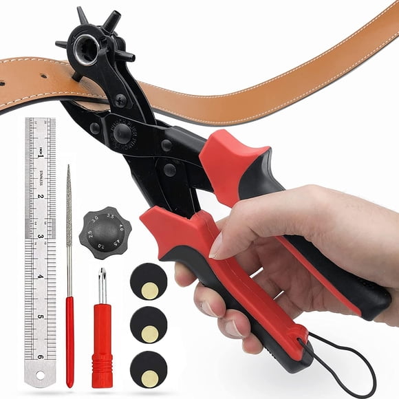 Perforadora de cinturón Leather Hole Punch WDDBHSKN, 6 tamaños, 0,2-4,5 mm
