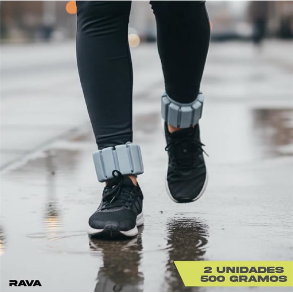 Set de 2 Pesos de silicona ajustables Fitness 500g Rava