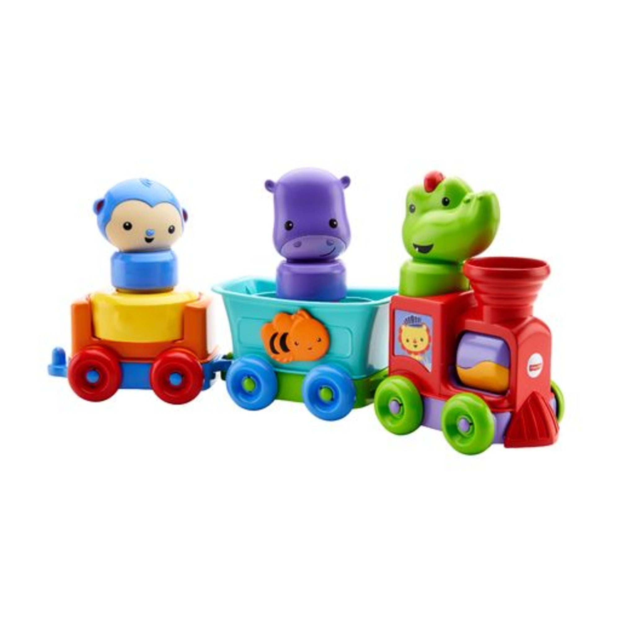 Fisher-Price - Juguete Para Bebés Tren Animales Divertidos Silly Safari