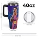 thumbnail image 2 of Lamine Yamal Vaso aislado de acero inoxidable con asa, diseño temático, regalo para familia, amigos y fans; incluye pajita y encaja en el portavasos estándar, 40 oz, 2 of 6