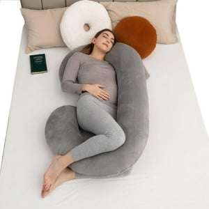 Babyluna - Cojín Almohada Maternal Con Funda Extra Suave Gris
