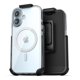 thumbnail image 1 of Funda para cinturón compatible con iPhone 16 transparente con MagSafe, 1 of 8