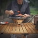 thumbnail image 2 of Estufas de camping al aire libre, soporte portátil de acero inoxidable, marco de horno, parabrisas, accesorio multifuncional para cocinar barbacoas y picnic, soporte para fogatas, pantalla contra el v, 2 of 6