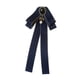 thumbnail image 3 of Cinta Pajarita Broche Corbata Cócteles Fiesta Graduación Bowknot Broche Pin Azul Oscuro, 3 of 5