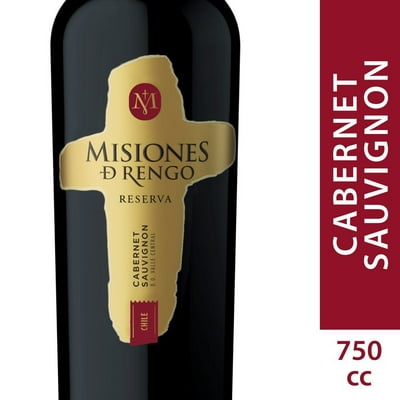 Vino Tinto Cabernet Sauvignon Reserva Botella 750 Ml Misiones De Rengo