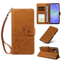 Funda Billetera Foxdock Compatible Con Samsung Galaxy A36 5G, Diseño Perrito Tierno, Ranuras Para Tarjetas Y Soporte Plegable