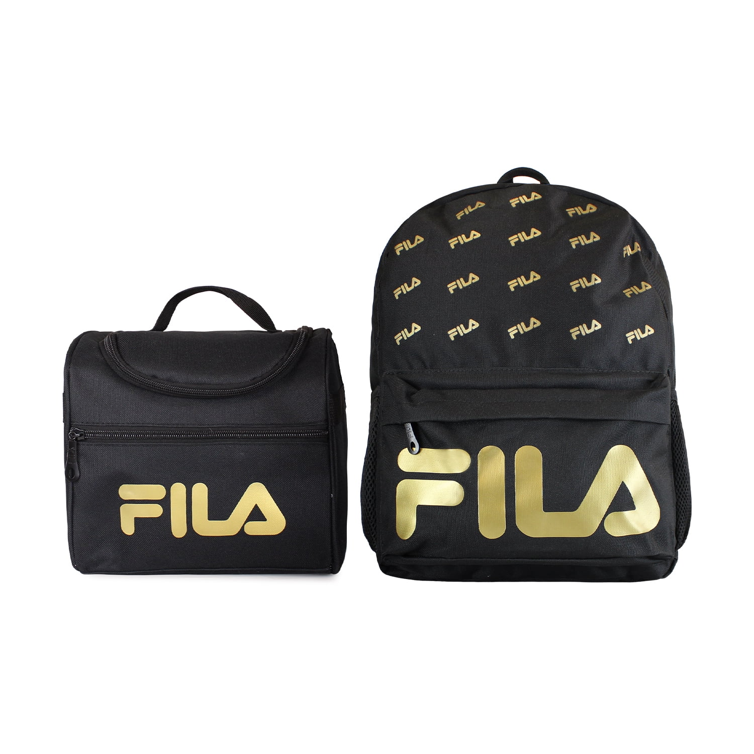 Pack Fila Mochila 16lts Urbanix + Lonchera Térmica Bonet Negro-gold