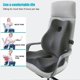 thumbnail image 2 of Cojín de Asiento Karmadrenix XL de Espuma de Memoria y Soporte Lumbar, 2 of 7