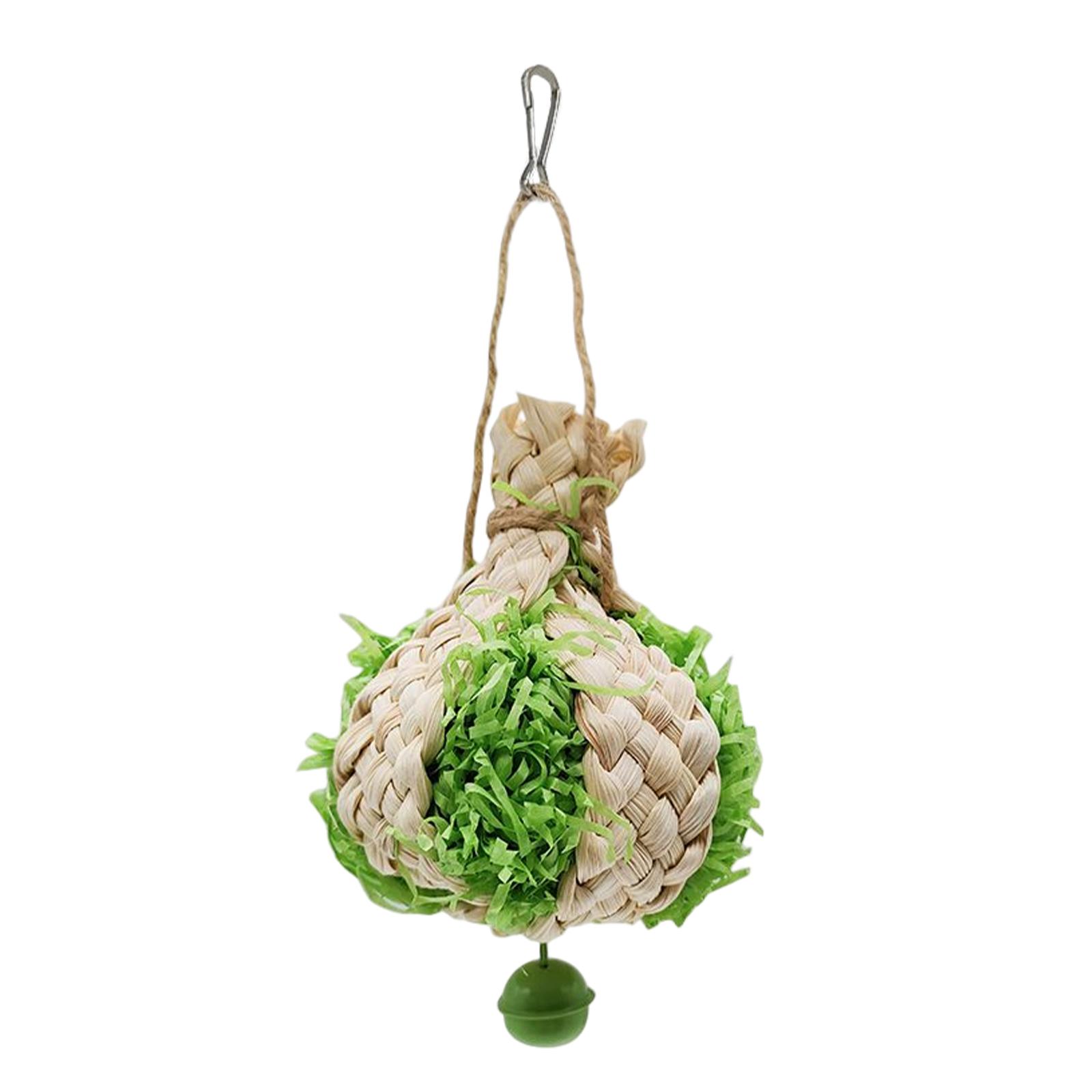 Ioensy - Juguete Triturador De Loros Juguete Ligero Para Masticar Pájaros Guacamayos Juguete De Entrenamiento Verde