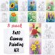 thumbnail image 1 of Kit de Pintura en Lienzo VOCHIC 8 x 10, 8 Diseños Florales, 1 of 3