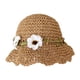 thumbnail image 4 of Sombrero De Paja De Verano Para Ni?os Sombrero De Playa De Verano De Ala Ancha Para Vacaciones Marrón, 4 of 5