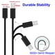 thumbnail image 2 of Cable micro USB extra largo de 12 mm y 90 cm (paquete de 2) con conector extendido para teléfonos resistentes AGM/Blackview/Oukitel/Doogee/Leagoo/Zoji/Guophone V19 X3 o fundas con puertos integrados., 2 of 7