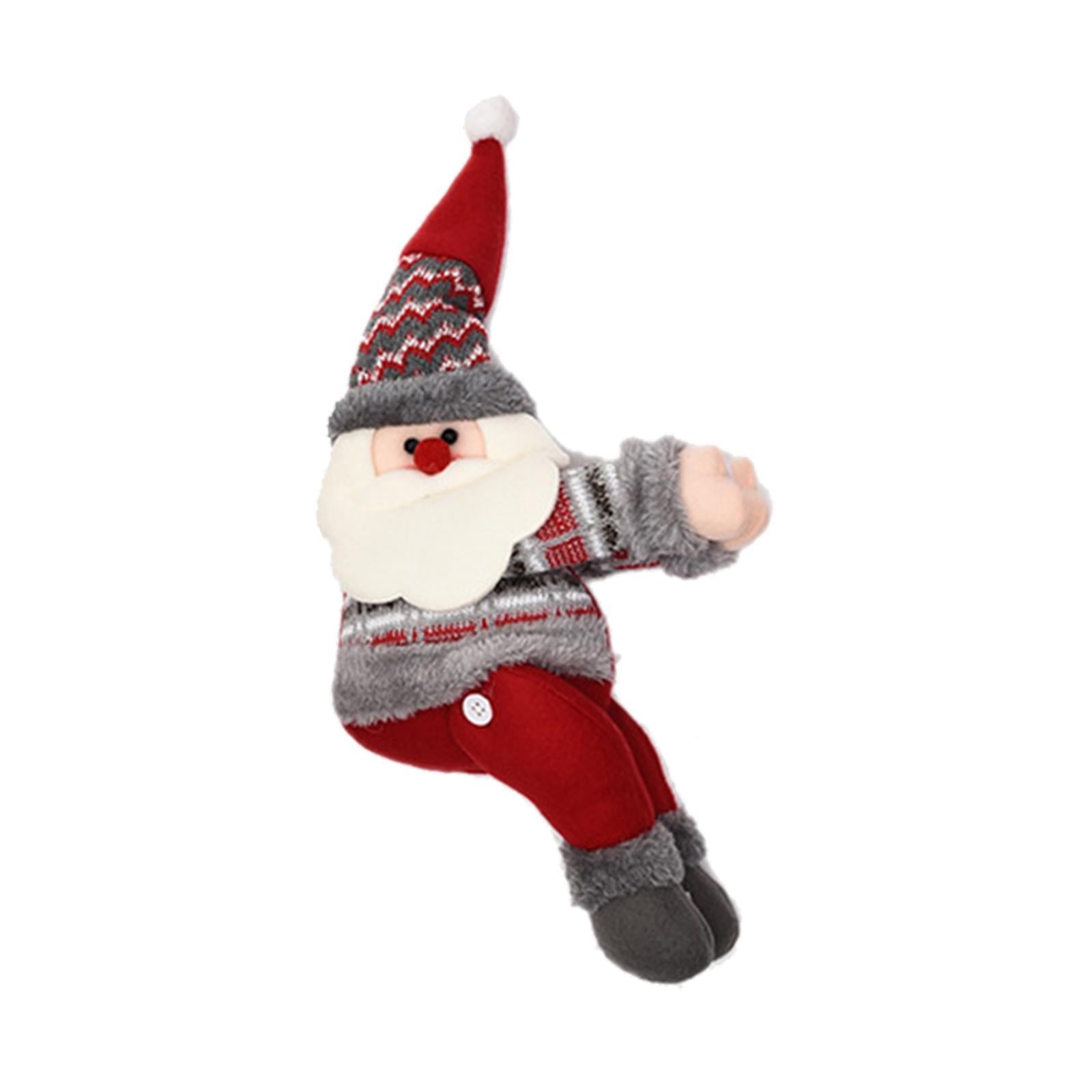 Bothyi - Adorable Hebilla Para Cortina Navideña Con Forma De Muñeco De Papá Noel Para Sala De Estar