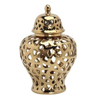 Magideal - Tarro De Jengibre De Cerámica, Tarros De Almacenamiento Huecos Con Tapa, Universal Retro, Jarrón De Cerámica, Adornos De Almacenamiento