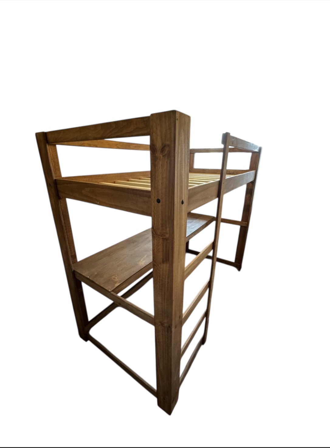 Myr - Cama Alta Con Escritorio Plaza Y Media(2M Long)