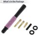 thumbnail image 5 of Unique Bargains 1 Set Antena de Señal Universal para Coche 4.72" Bling Rhinestone Acabado Pulido para Decoración Material de Aleación de Aluminio Rosa 4.72", 5 of 6