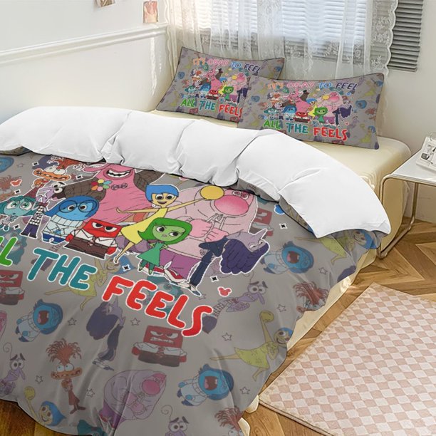 All The Feel Inside Out Comforter Set Soft 3 Pcs Twin Bedding Sets Thicken for All Season