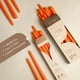 thumbnail image 5 of Velas de barra Leor & Lair Naranja – Pack de 4 (25 cm), 5 of 7