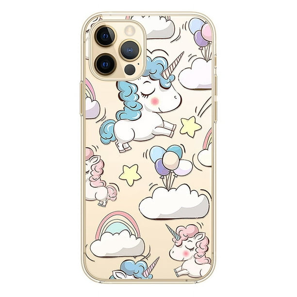 Cute Unicorn Suitable For Apple 13promax Mobile Phone Case Iphone12mini Transparent 14promax Sleeve 11 For Valentines Gift For Boy/Girlfriends Gift