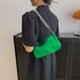 thumbnail image 4 of Bolso pequeño cuadrado con cremallera informal y contraste de moda de nueva tendencia, bolso de mano de cuero artificial sencillo, 4 of 5