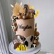 thumbnail image 4 of Decoración para tartas ZXSWEET, diseño vaquero, marrón, caballo, pelota, fiesta western, 4 of 7