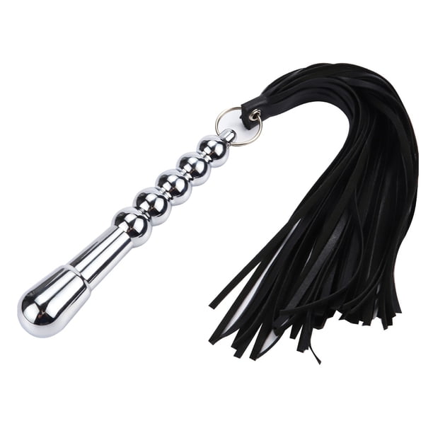 SM BDSM Metal Handle Chain Whip Flogger Flirting Fantasy Fetish Hand Paddle Flirting Fantasy Sex Toy For SM Or Anal Sex/Masturbation