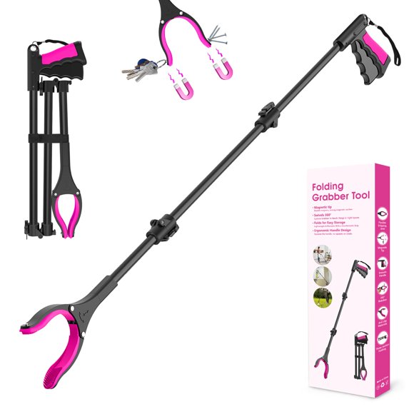 Herramienta Grabber Reacher AgeSage de 43 pulgadas con mordaza giratoria de 360°