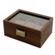 thumbnail image 1 of Caja de reloj de madera para hombres, caja de pantalla de reloj de 3 ranuras con tapa - caja de almacenamiento de pantalla de reloj, caja de colección, almacenamiento de accesorios, caja de, 1 of 3