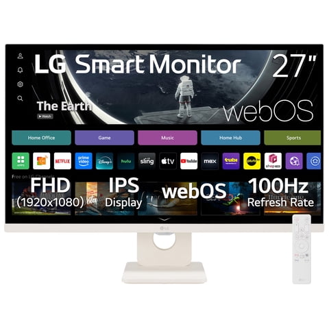 Monitor Lg 27U55Ws 27 Fhd Ips 100Hz Webos Blanco