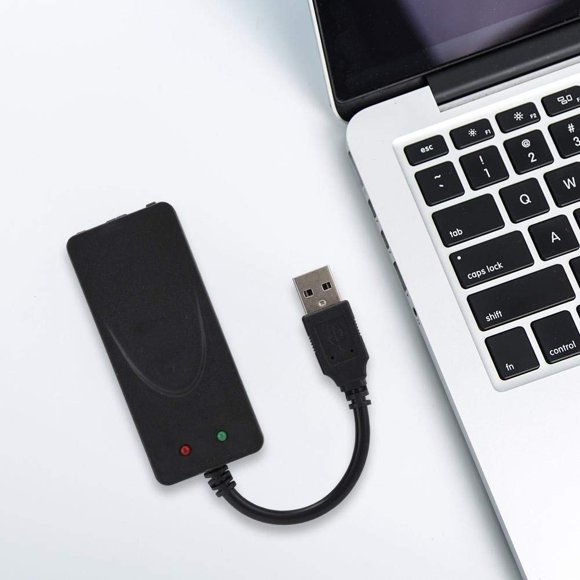 Módem FOSA Normal Dial Up USB 2.0 de 56 K con doble puerto para Windows