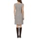 thumbnail image 3 of INSPIRE CHIC Vestido sin mangas de tweed para mujer, atuendo de maestra para el regreso a clases, vestido de oficina con cuello barco, color marrón beige, 3 of 5
