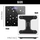 thumbnail image 3 of Báscula de peso OBRVNASE 26x26 cm negro/blanco con estrellas y LCD, 3 of 5