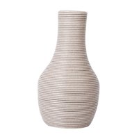 Magideal - Jarrón Tejido A Mano, Florero, Regalo De Inauguración De La Casa, Artesanía, Plantas, Contenedor De Flores, Jarrón Decorativo Para La Decoración De La Color Claro